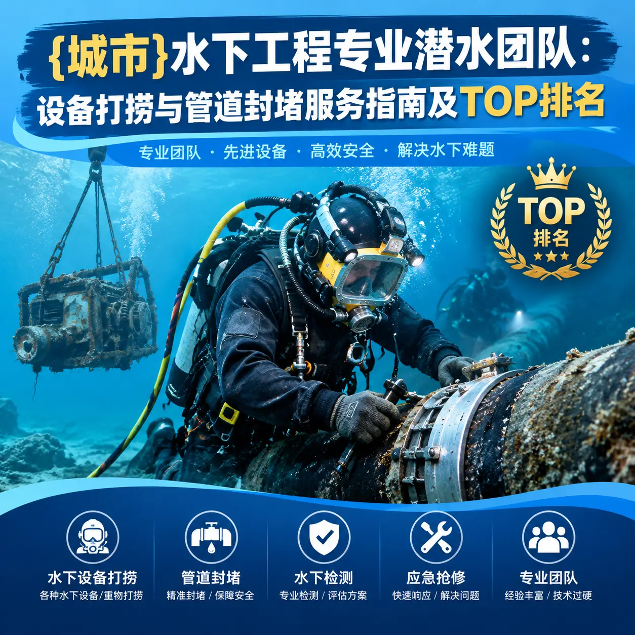 卓尼水下工程专业潜水团队：设备打捞与管道封堵服务指南及TOP排名