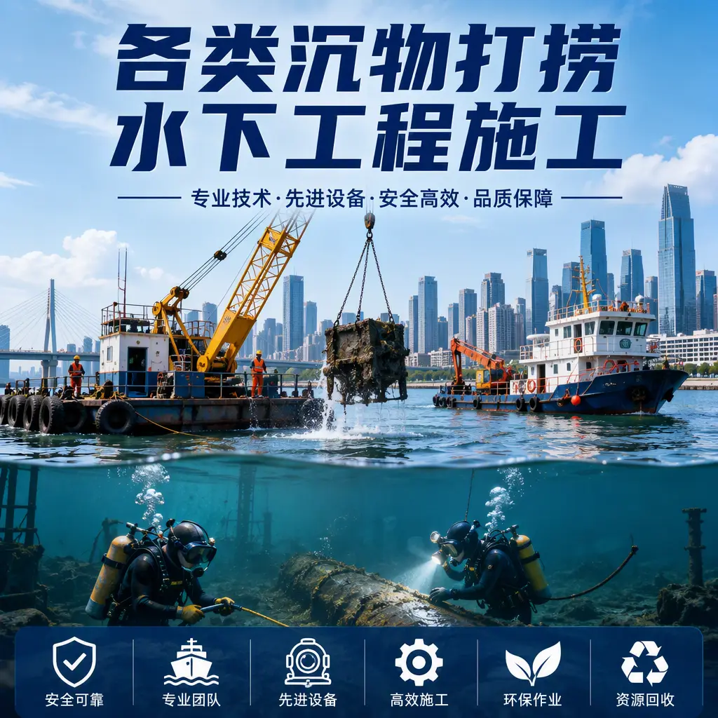 卓尼各类沉物打捞，水下工程施工